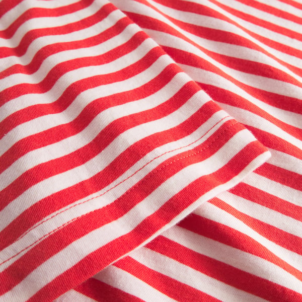 T-shirt Vadstena - Stripes Grenadine Red Gots