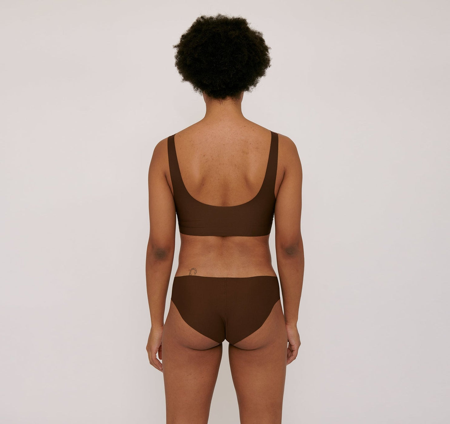 Invisible Cheeky Briefs 2-Pack - Walnut