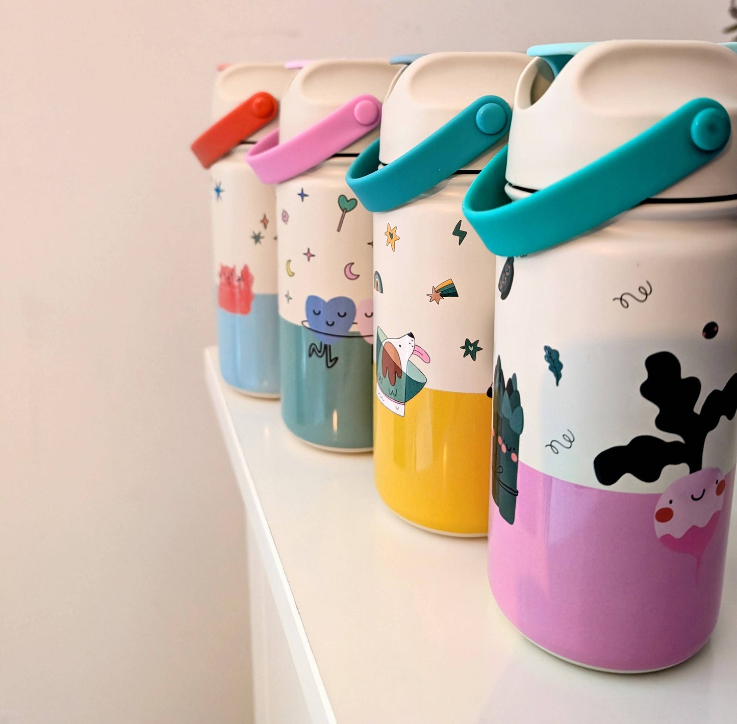 NEW COLLECTION Insulated Stainless Steel Bottle for Kids: Meowtiful Cats