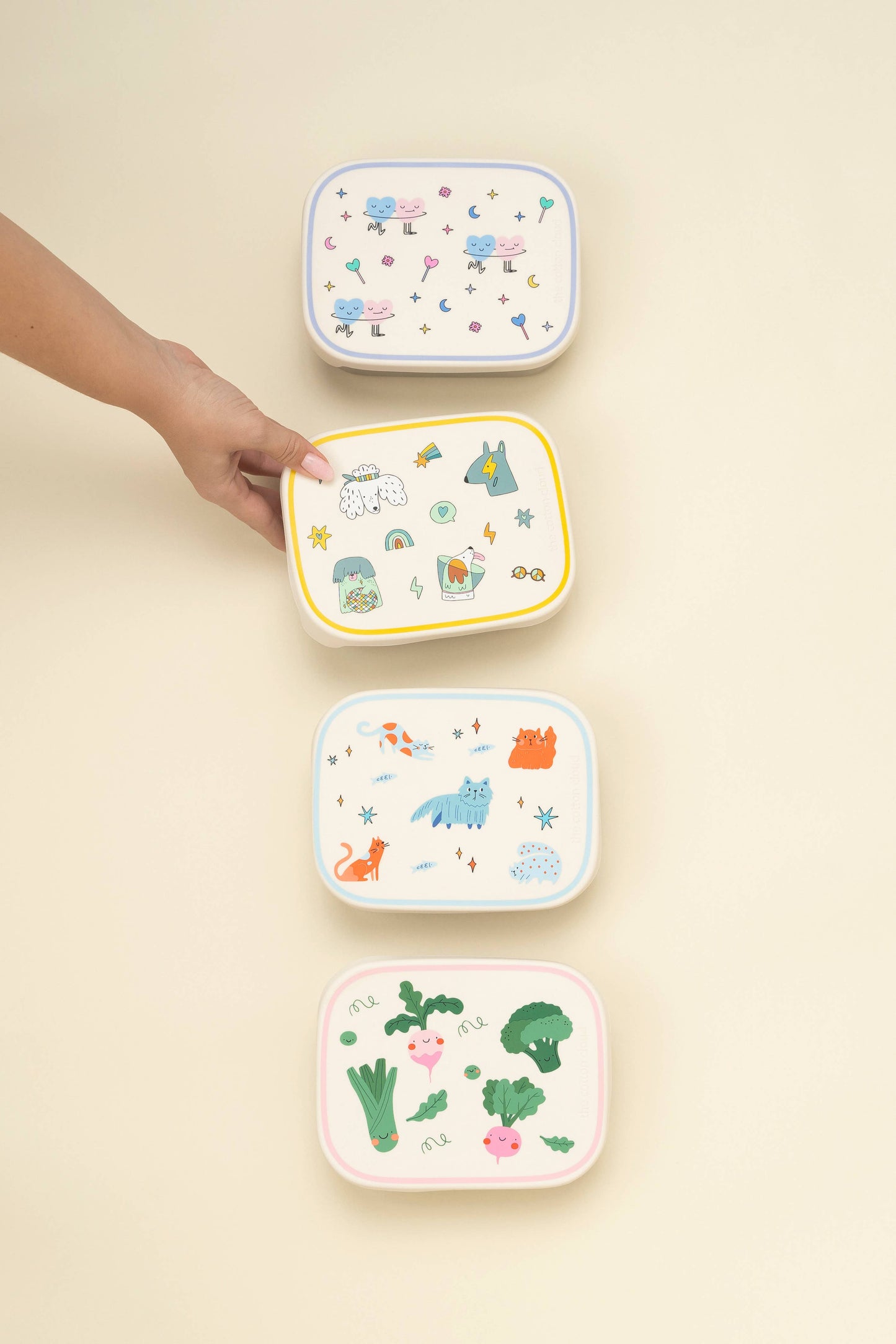 STAINLESS STEEL LUNCHBOX with compartments Meowtiful Cats