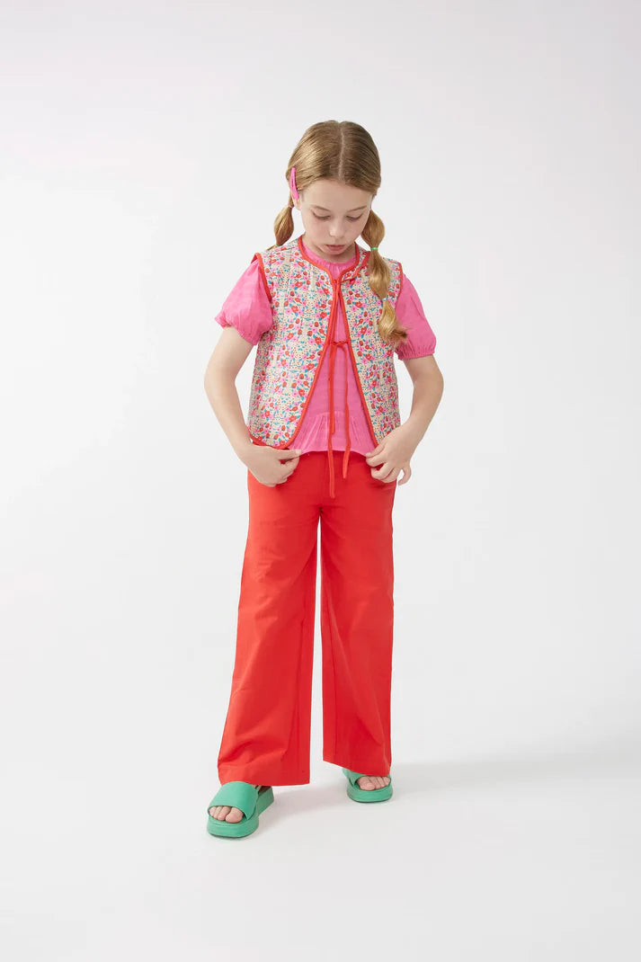 Chaleco de niña con lazos estampado Sugar - 11407