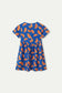 OUTLET - Vestido corto de niña estampado pomelos - 11403