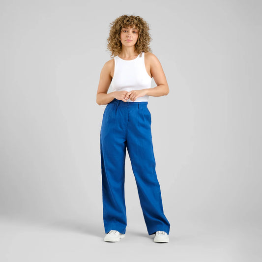 Women - Pants - Vickleby Linen Limoges Blue