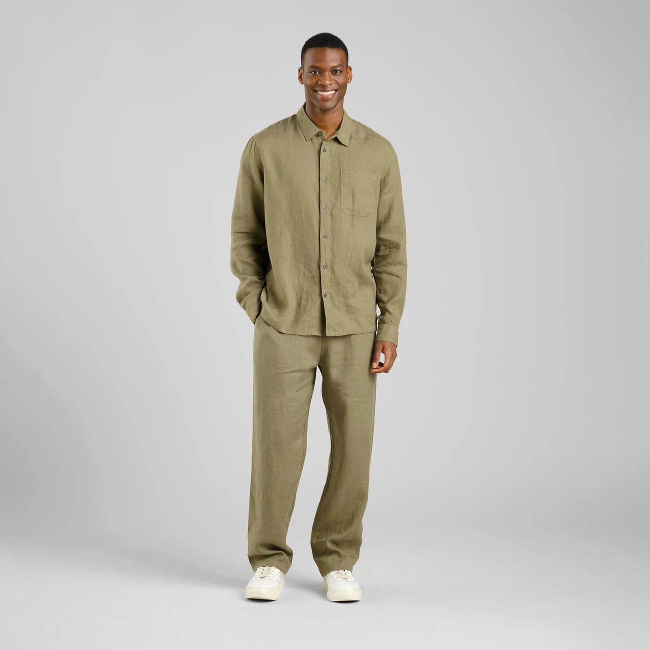 Pants - Klitmoeller Linen Leaf Green