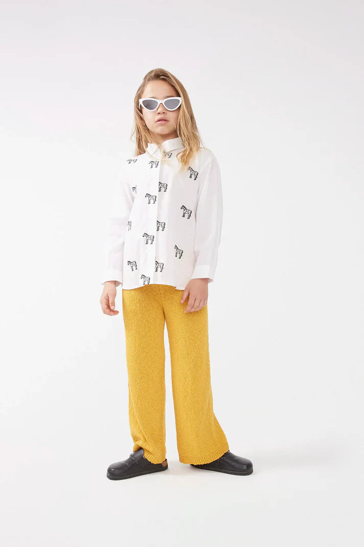 OUTLETCamisa de niña cebras bordadas blanca - 41421