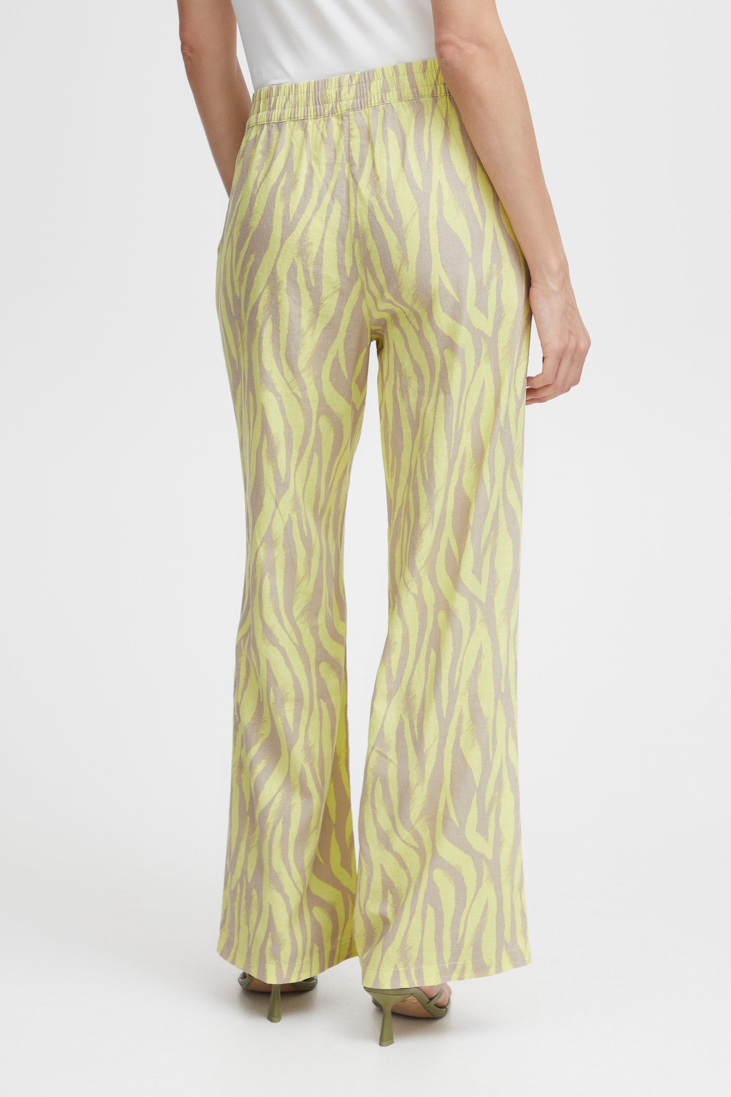 Byfalakka Long Pants - Sunny Lime Animal Mix