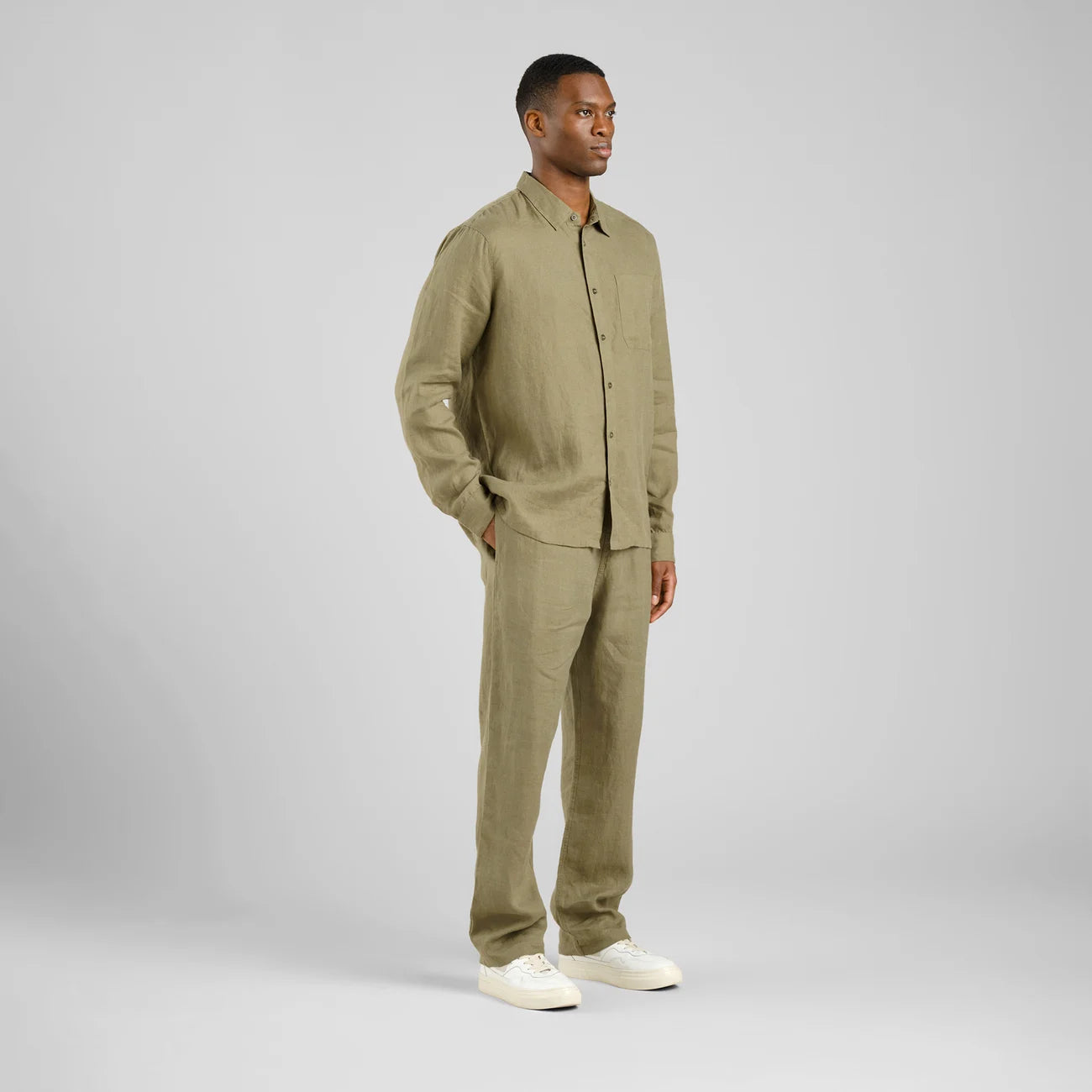 Pants - Klitmoeller Linen Leaf Green