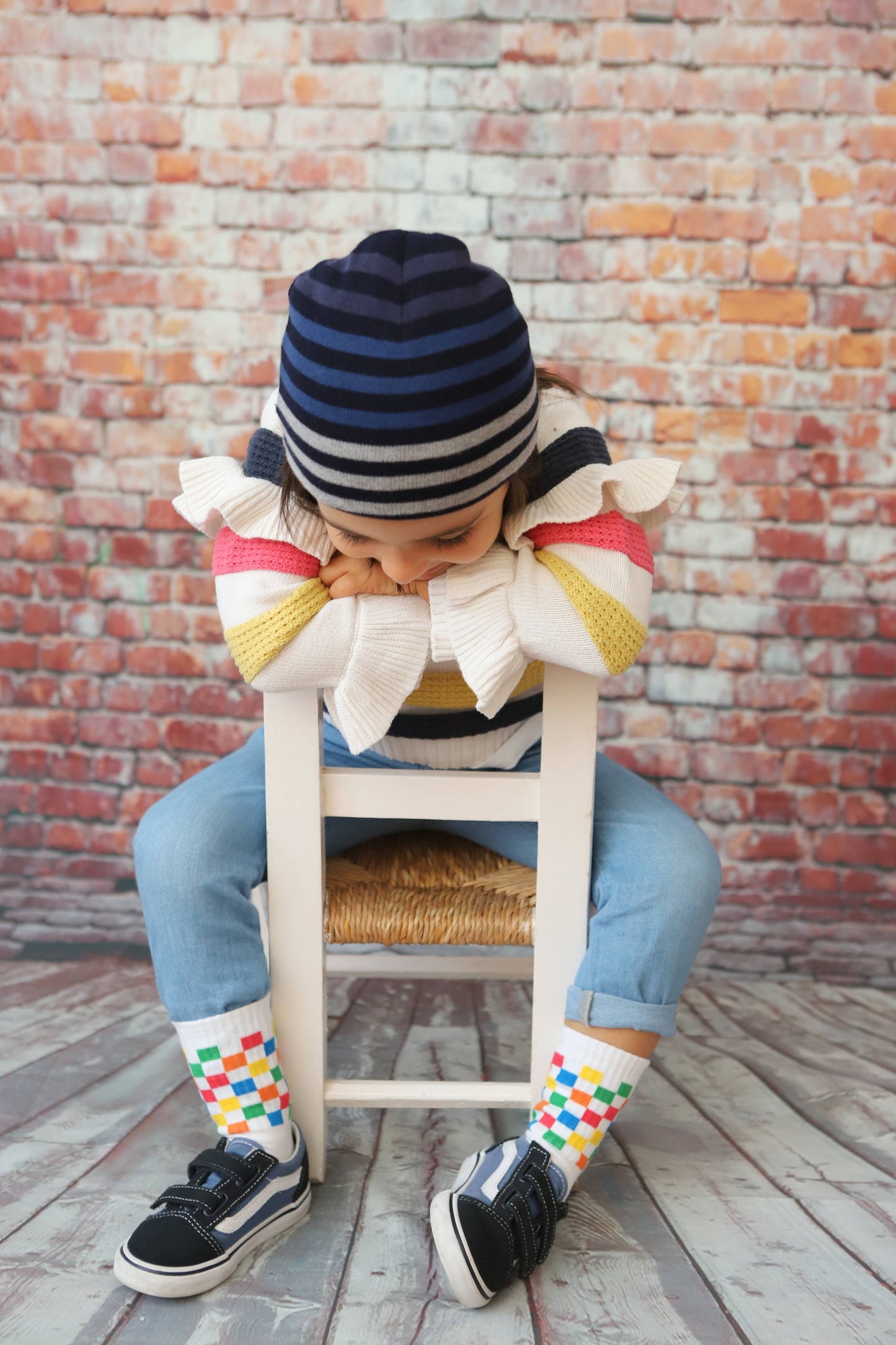 SOCKS Color Plaid Kids: 23/28