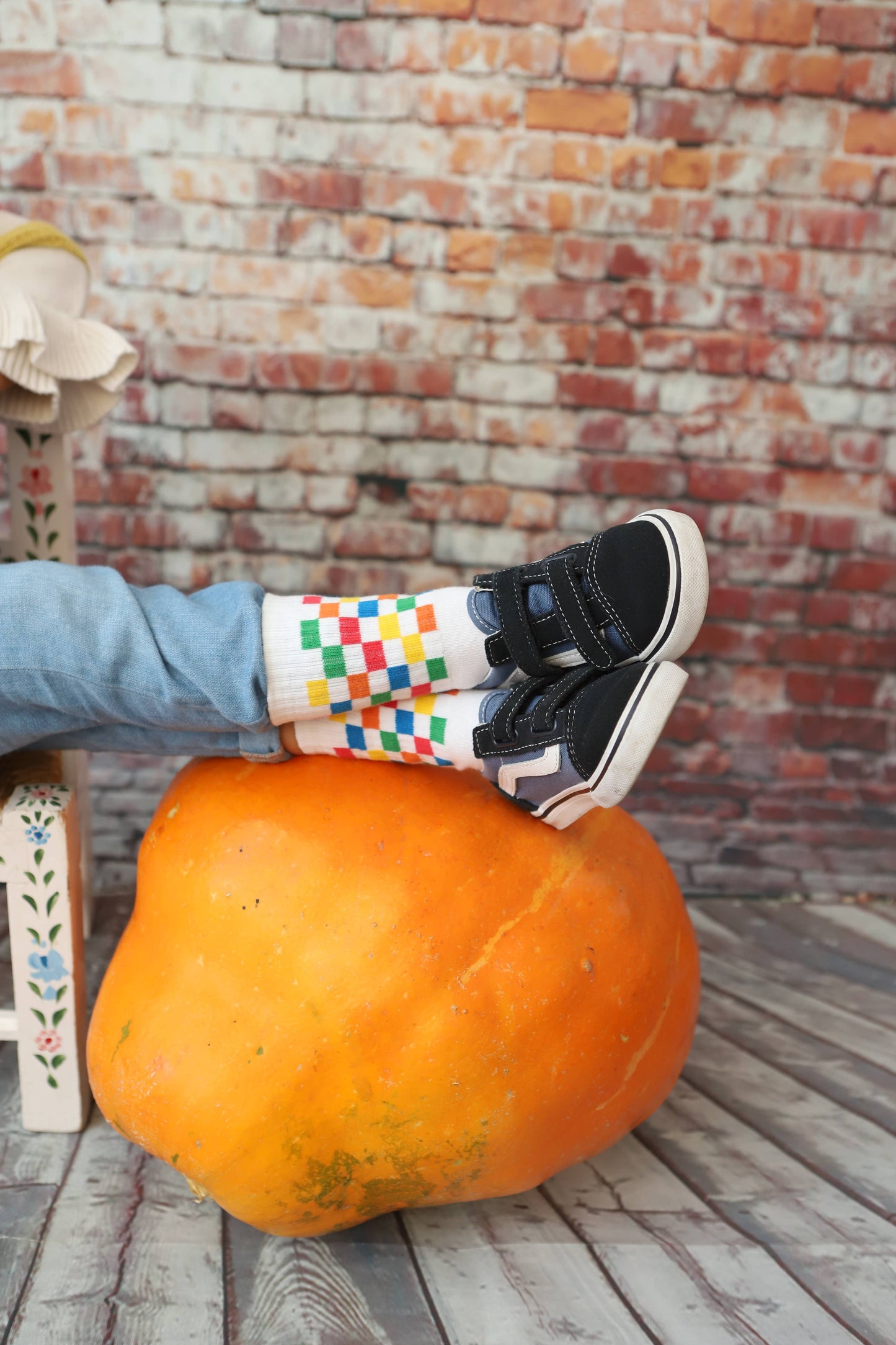 SOCKS Color Plaid Kids: 23/28