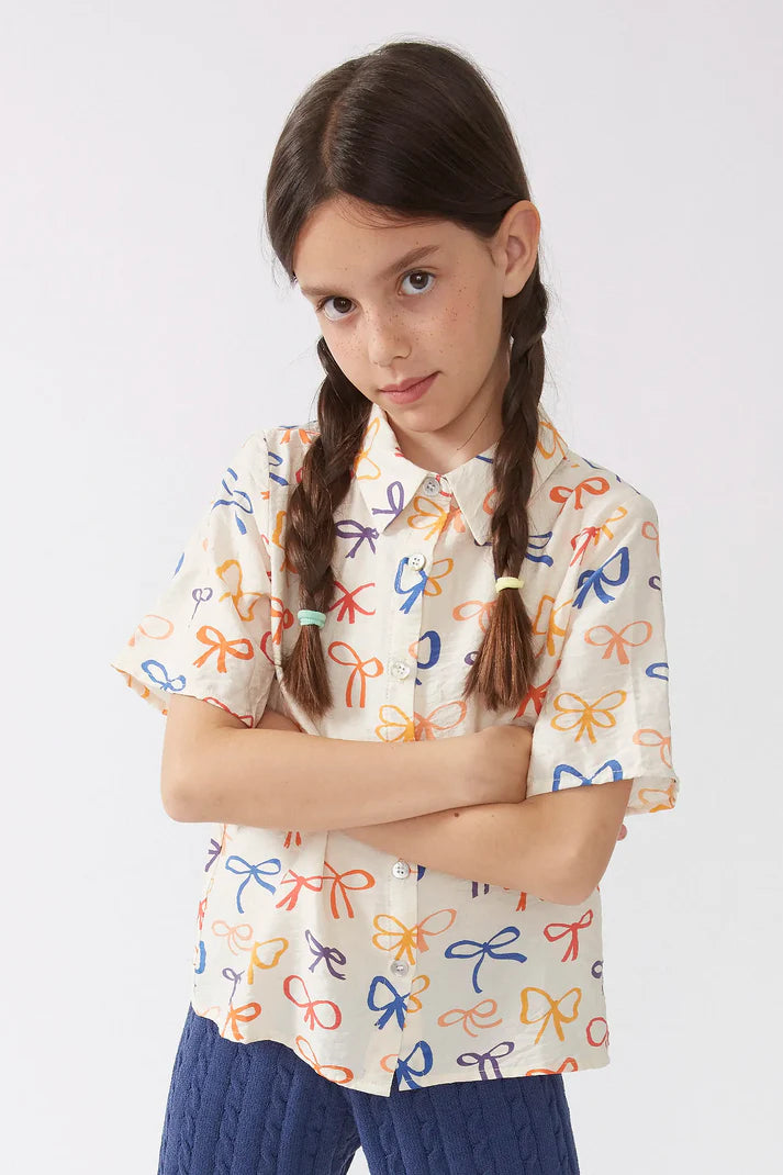OUTLET - Camisa de niña estampado lazos - 11401