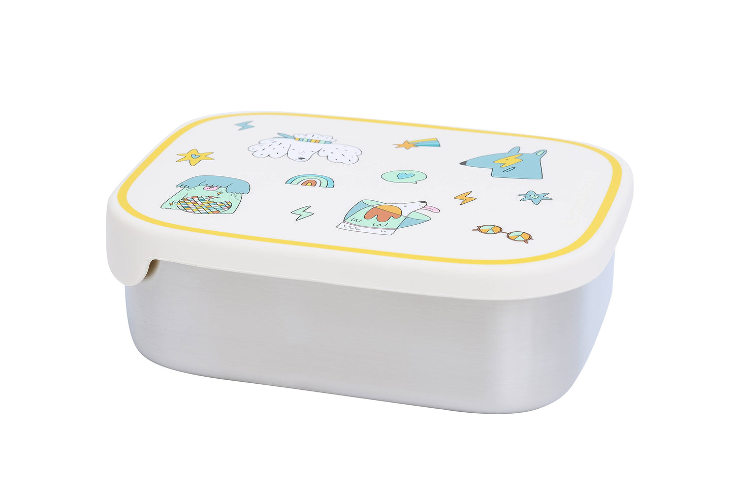 STAINLESS STEEL LUNCHBOX with compartments Funky Dogs