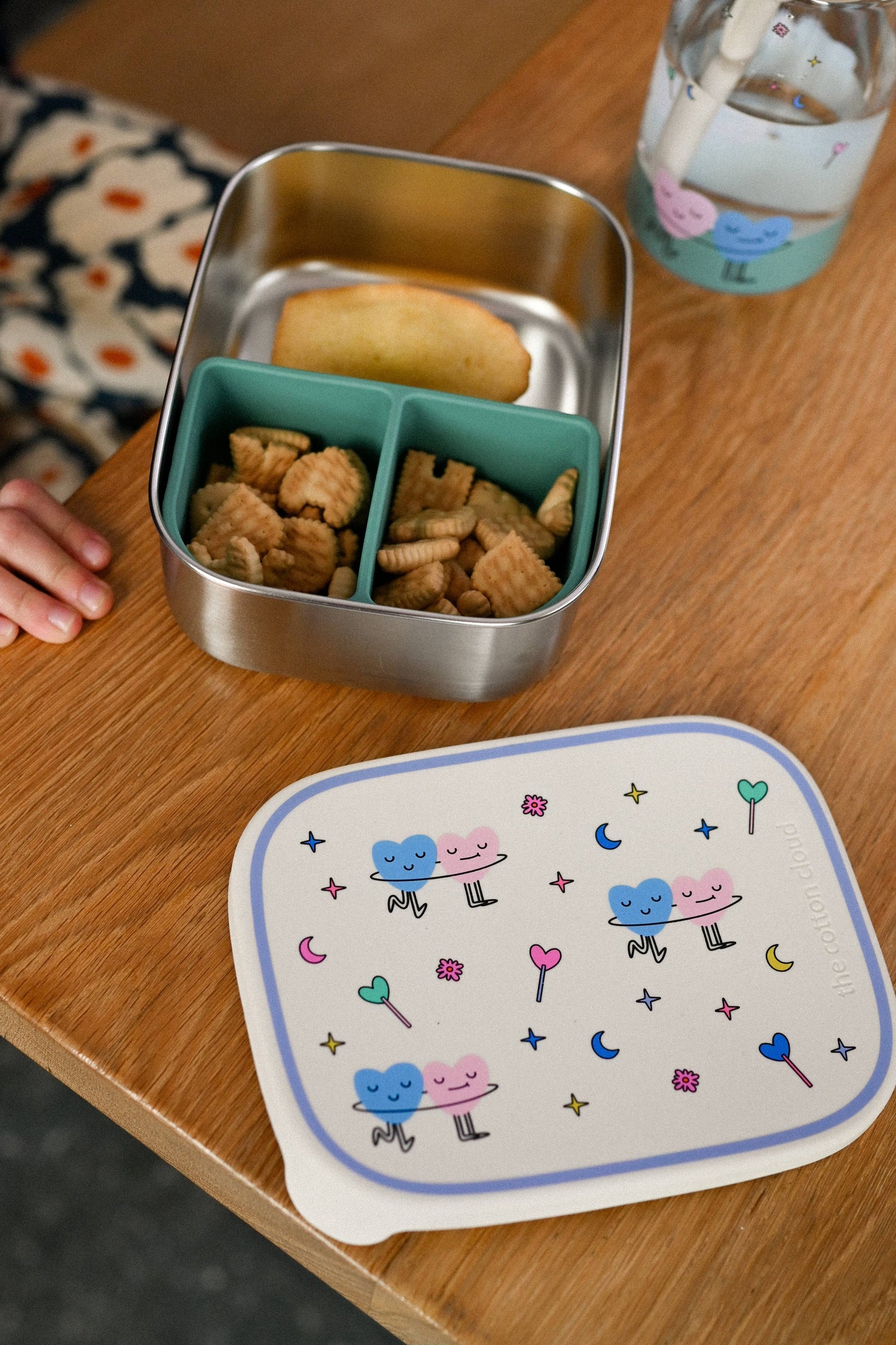 STAINLESS STEEL LUNCHBOX with compartments Meowtiful Cats