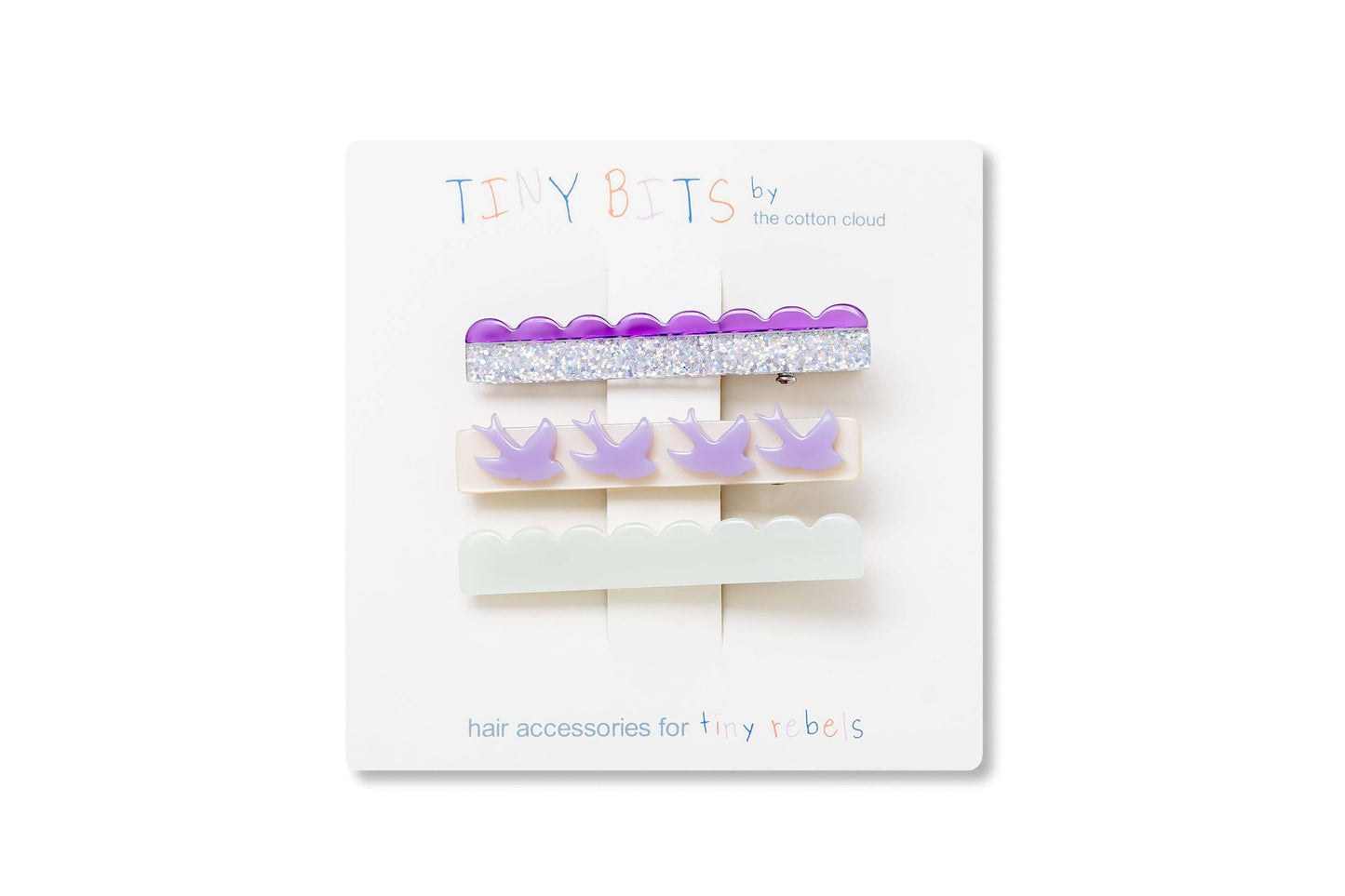 Hair Pins 3-Set Waves Bird