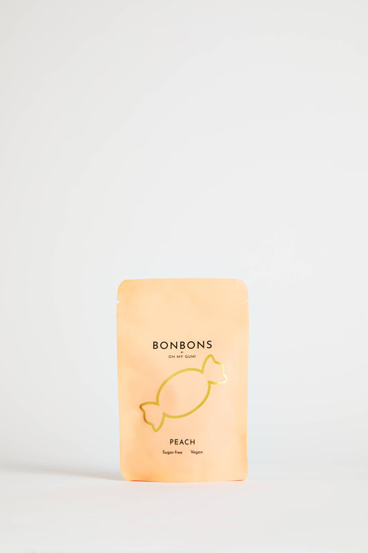 Peach Bonbons by OH MY GUM! - Sugarless Hard Candy
