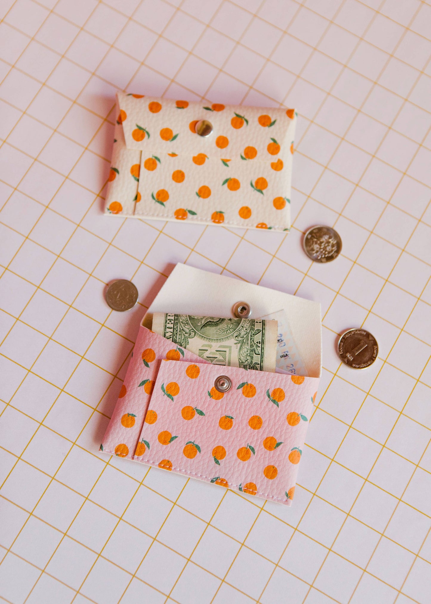 Card Wallet herfst roze