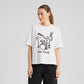 T-shirt Vadstena Wine Rocks White GOTS