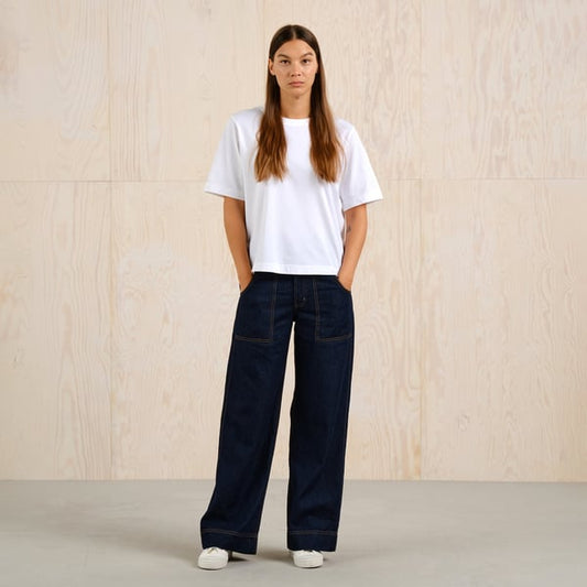 Workwear Pants Vara Denim Dark Blue GOTS
