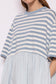 Jurk striped blue