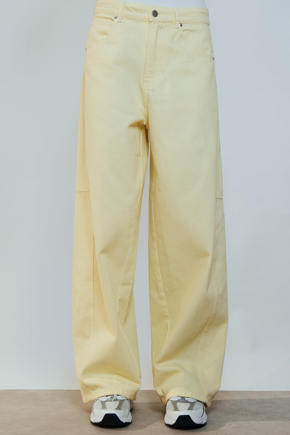 Trousers lemon yellow