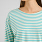 T-Shirt - Humledal - Stripes Pool Blue