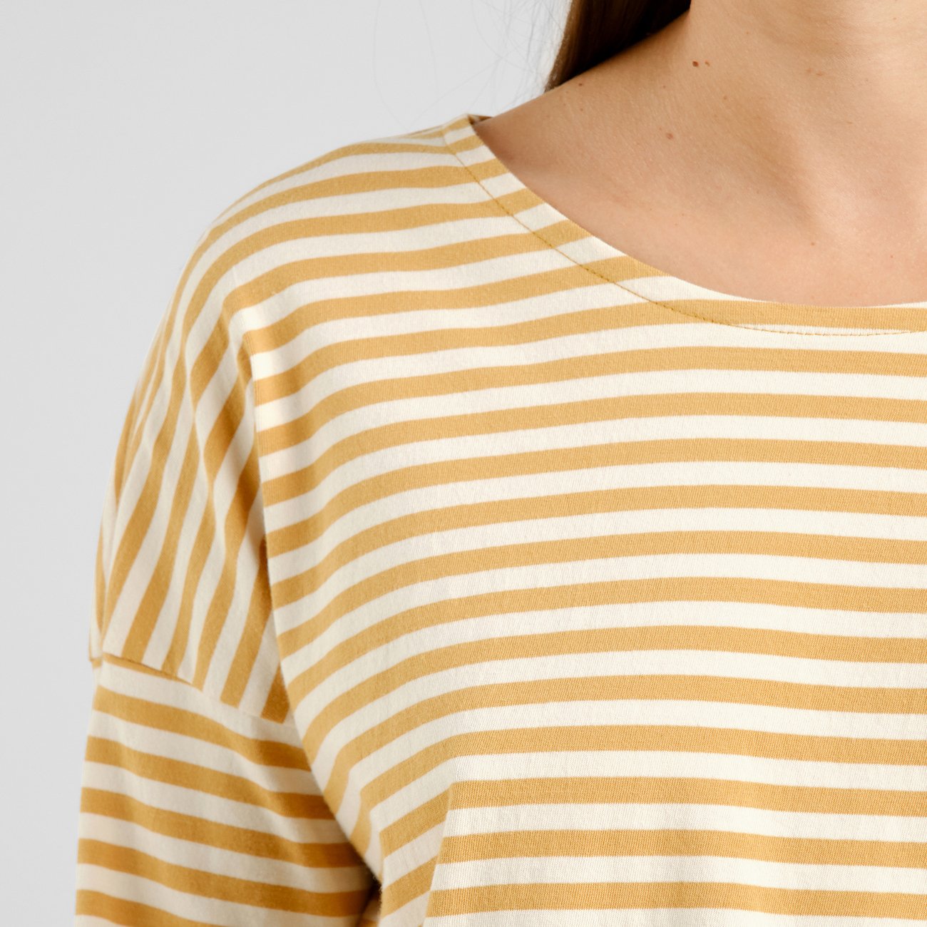 T-Shirt - Humledal - Stripes Gold Yellow