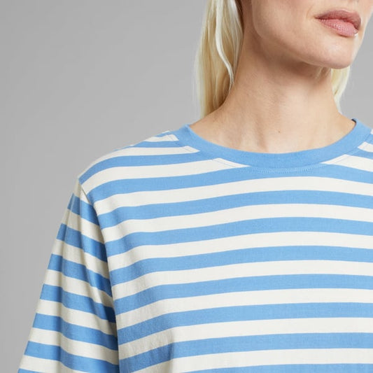 T-shirt Vadstena - Stripes Della blue