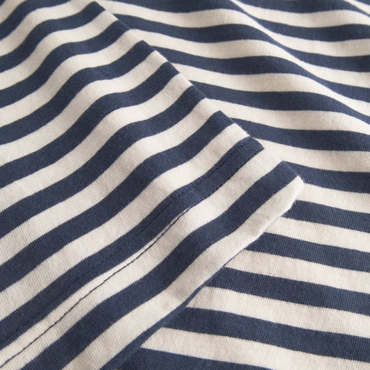 T-shirt Vadstena - Stripes Insignia Blue