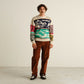 Sweater Mora retro ski blocks