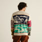 Sweater Mora retro ski blocks