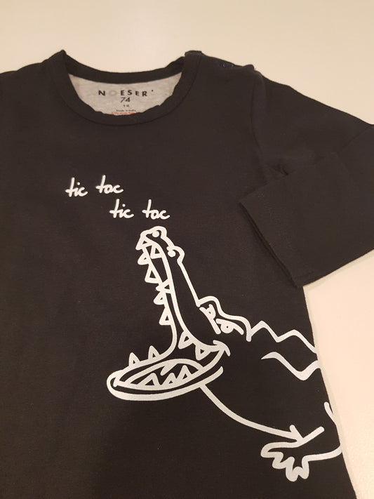 OUTLET - Bas Shirt Croc - Arrow Black