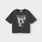 T-shirt Vadstena  - Screaming cat Charcoal