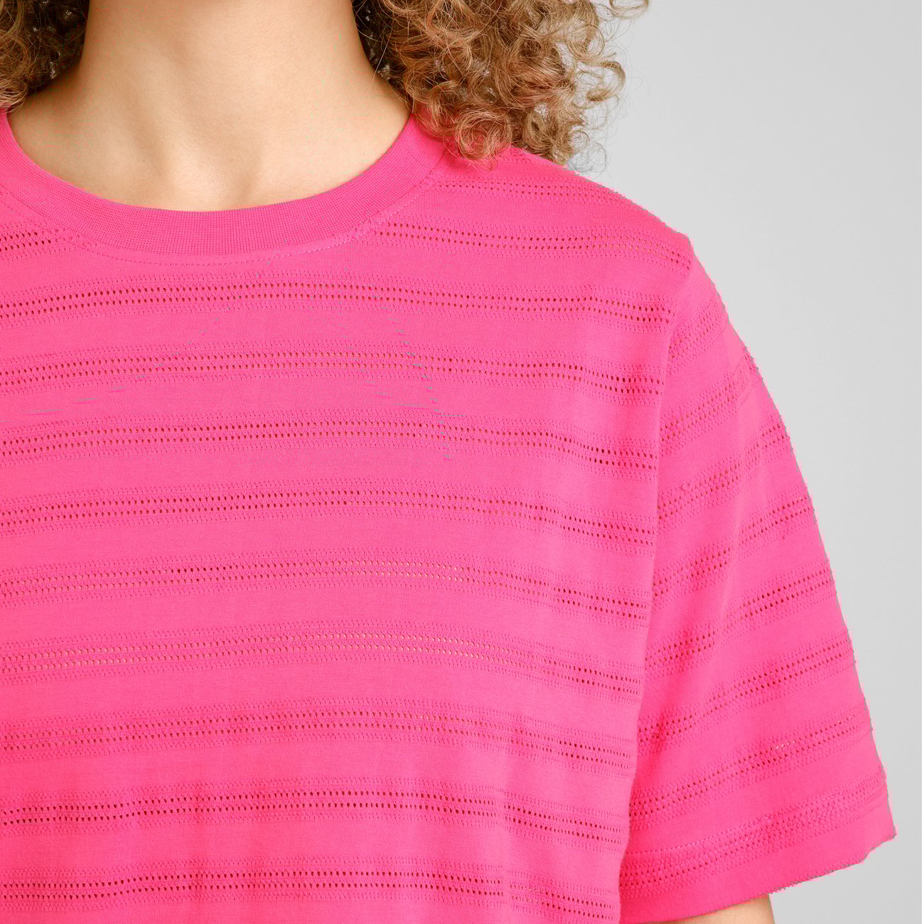 T-Shirt - Vadstena - Lace Raspberry Pink