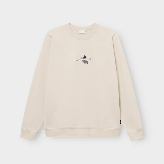 Sweatshirt Malmoe Rowing boat Oat white Rainy day