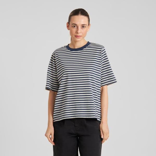 T-shirt Vadstena  - Stripes Insignia Blue