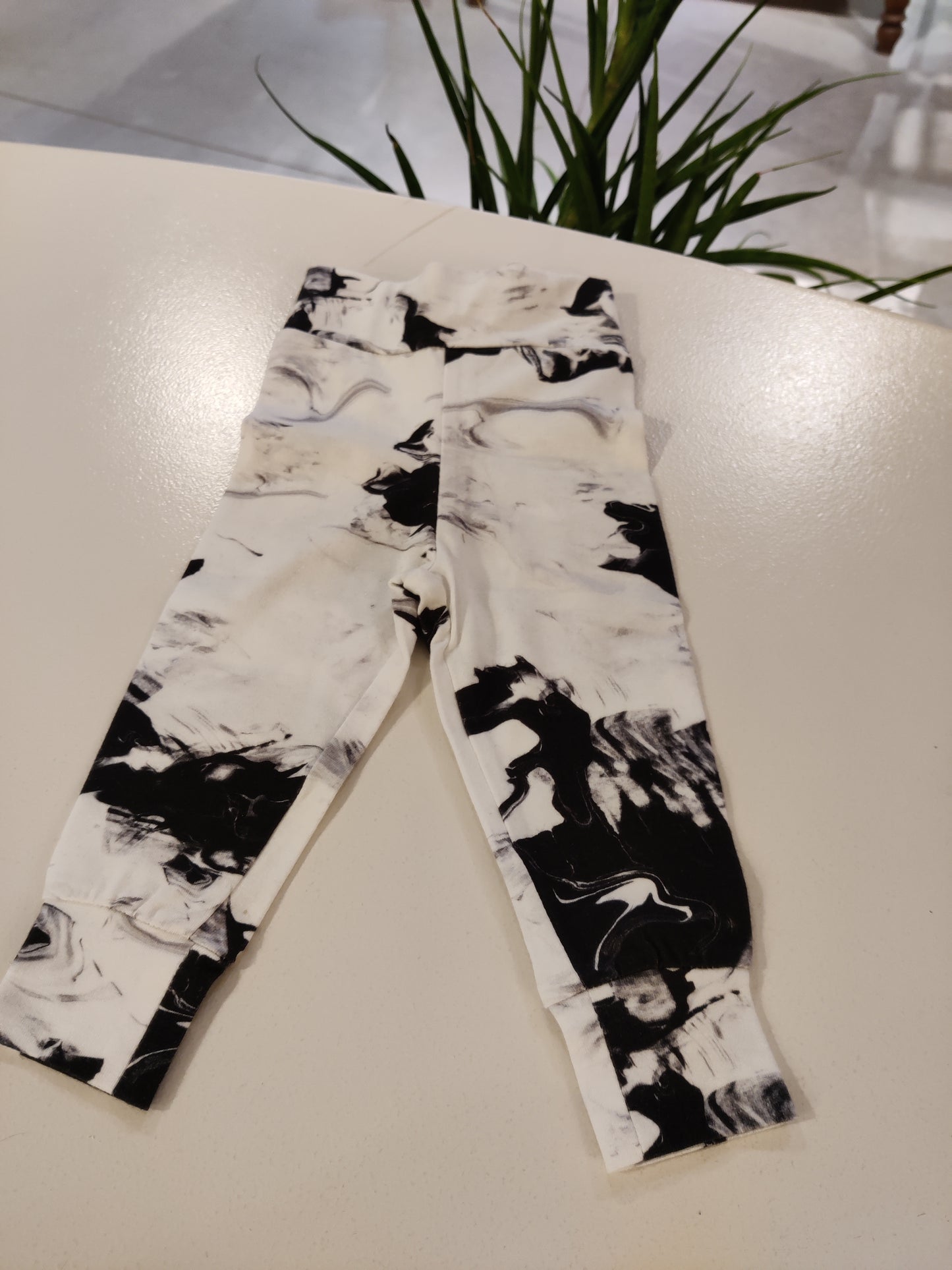 OUTLET - Legging - paintmix zwart-wit