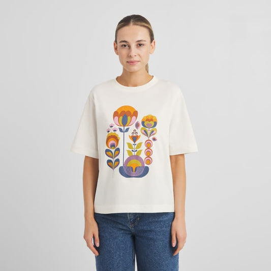 T-shirt Vadstena Autumn harvest off-white whisper