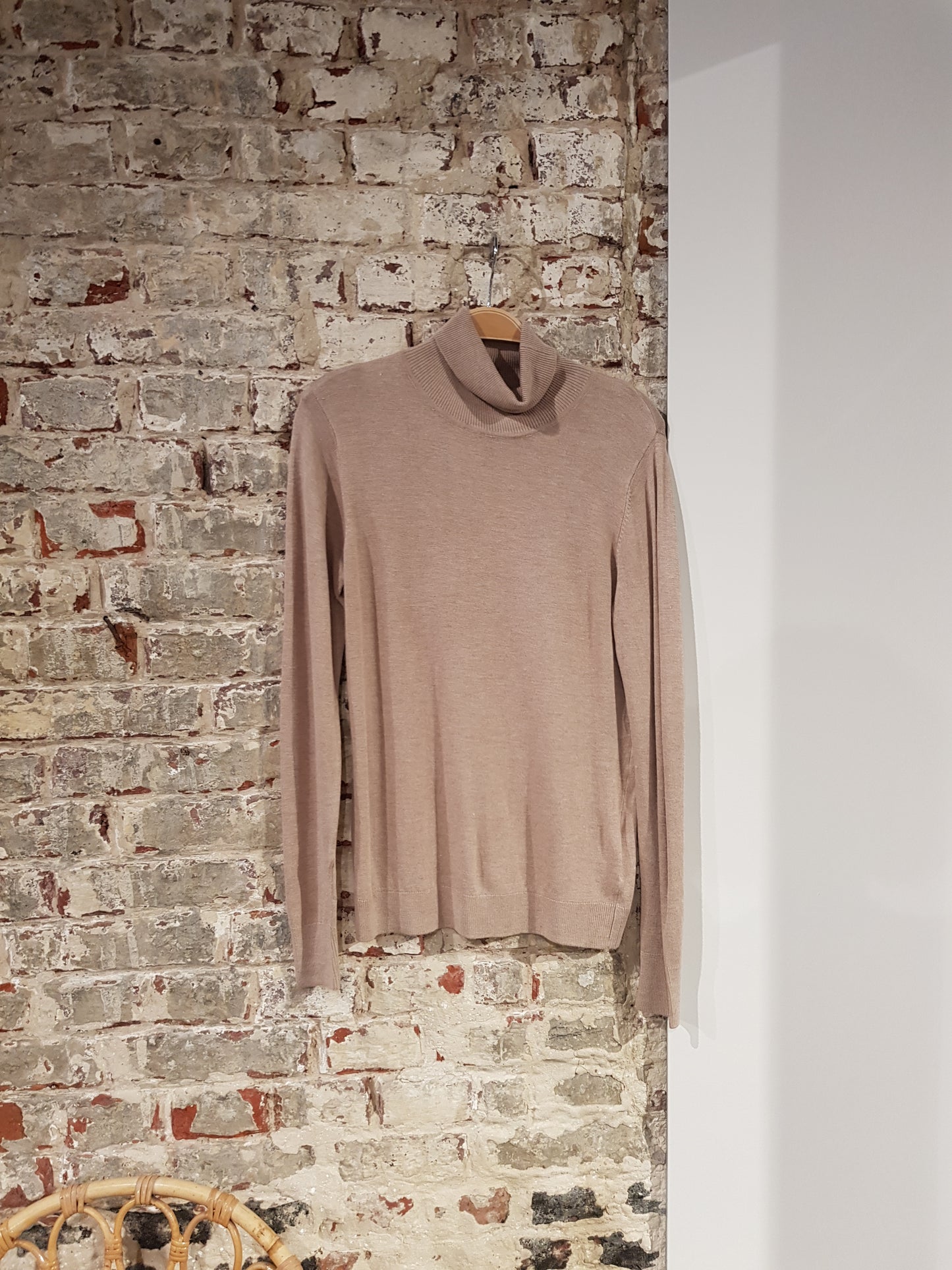 Bymmpimba1 Rollneck Knit - Tannin Melange