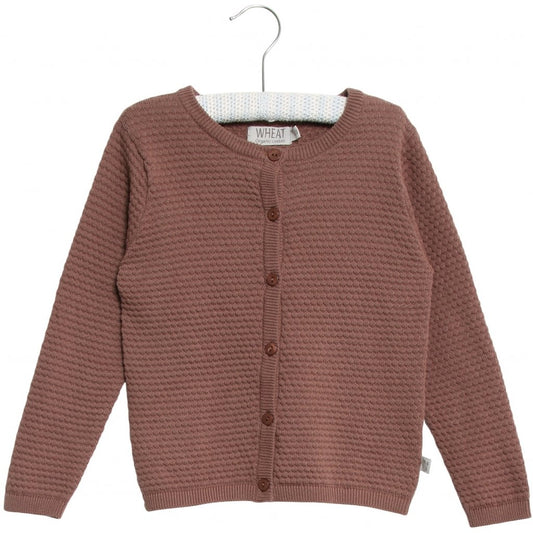 OUTLET - Knit Cardigan Manuela - Powder Plum