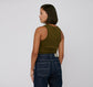 Women's Rib-Flex Tank Top - Olive