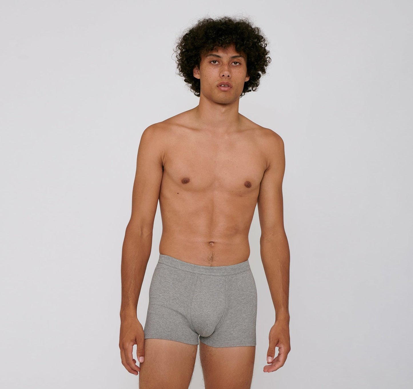 Rib-Flex Boxers 2-pack - Grey Melange